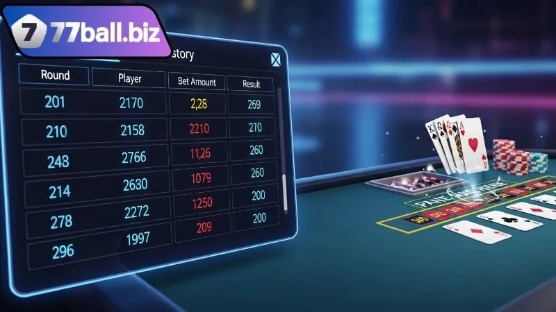 Game bài trực tuyến có bảng lịch sử cược – Quản lý dễ dàng 3 Hướng dẫn sử dụng bảng lịch sử cược trong game bài trực tuyến